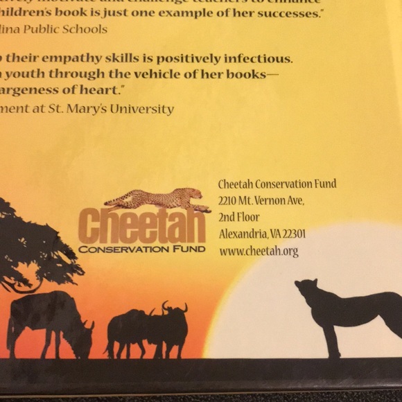 Signed Sissy Mary Sue Children’s Hardcover Book Jelly Beans the Cheetah and Hope - Picture 5 of 13